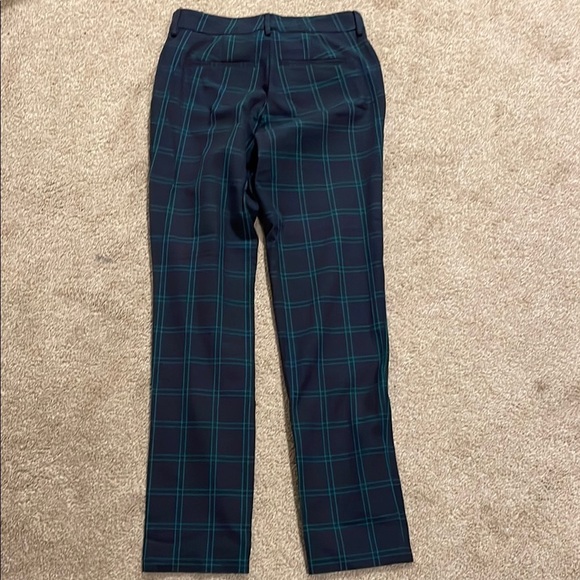 41 Hawthorn Blue and Green Dress Pants Tailored Plaid Design - Picture 6 of 6